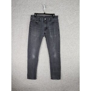 Levi's 511 Men's Jeans 32x34 (32") Black Denim Slim Straight Pockets Mid Rise